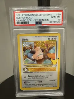 2021 Pokemon Celebrations Cleffa Holo #20 PSA GEM MINT 10 - Image 1