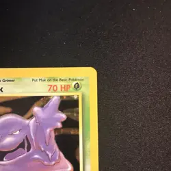 Pokemon Muk 13/62 Fossil Unlimited Holo Rare 70HP Stage 1 Sludge 1999 - Image 4