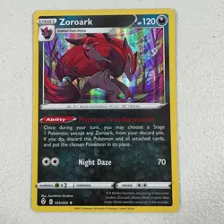 Pokemon ZOROARK 103/203 Holo Rare Card TCG Evolving Skies - Image 1