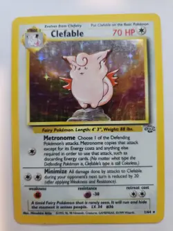 Clefable Jungle Set Holo Base Pokemon Card WOTC NM - Image 1