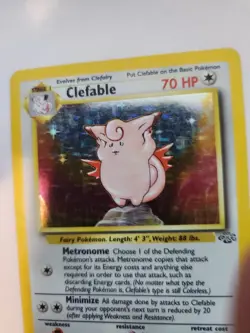 Clefable Jungle Set Holo Base Pokemon Card WOTC NM - Image 4
