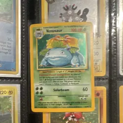 Pokemon TCG Venusaur Base Set 15/102 Holo Rare 1999 Wizards Solarbeam 100 HP - Image 1