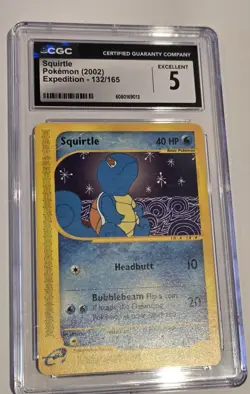 Squirtle Pokemon 2002 (Expedition 132/165) CGC 5 Excellent - Image 3