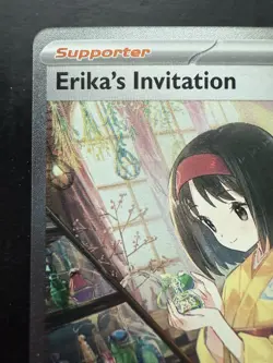 Pokemon Erika's Invitation 203/165 Scarlet & Violet 151 Illustration Rare (NM) - Image 2