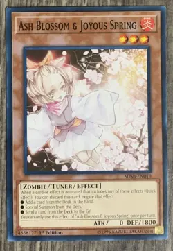 Yugioh Ash Blossom & Joyous Spring SDSB-EN019 Common 1st Ed LP - Image 1