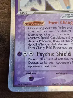 Pokemon TCG Deoxys EX Defense Form Holo Card 99/107 Moderately Played - Image 5