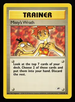 Misty's Wrath 114/132 Uncommon Gym Heroes Pokemon Card - Image 1