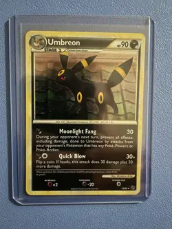 Umbreon 10/90 Undaunted Holo Swirl Rare Lightly Played Pokemon Card - Image 1