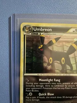 Umbreon 10/90 Undaunted Holo Swirl Rare Lightly Played Pokemon Card - Image 2