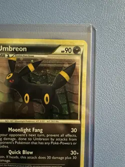 Umbreon 10/90 Undaunted Holo Swirl Rare Lightly Played Pokemon Card - Image 3
