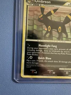 Umbreon 10/90 Undaunted Holo Swirl Rare Lightly Played Pokemon Card - Image 5