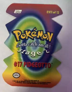 Pidgeotto EV11 Die Cut Card - Pokemon Topps Series 2 - Image 2