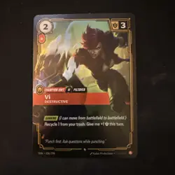 VI Destructive Rare Foil League Of Legends Riftbound: Origins Card OGN-036 NM/M - Image 1