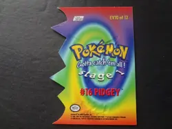2000 Topps Pokemon Die Cut #EV10 of 12 #16 Pidgey Series 2 Chase Card TV - Image 2
