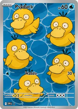 Cute Psyduck Custom Pokemon Cards FANMADE HOLO - Image 2
