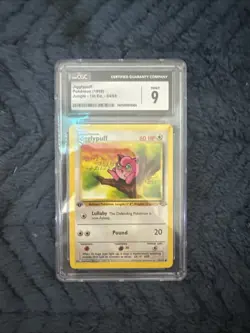🤯Pokemon TCG Jigglypuff 1st Edition Jungle Card 54/64 CGC Graded Mint 9!! - Image 1