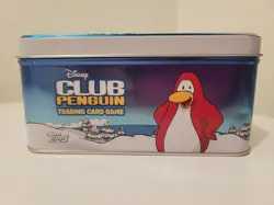 SUPER RARE Disney Club Penguin Card-Jitsu Collector's Tin (EMPTY- Tin Only) - Image 3