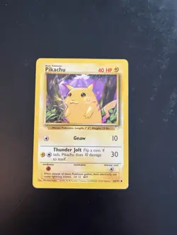 Pikachu - ( Stamped) 058/102 Miscellaneous Cards & Products Regular Promo LP - Image 1