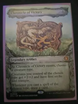 x1x Chronicle of Victory (Showcase) Lorwyn Eclipsed Mtg Magic The Gathering - Image 1