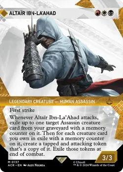 Altair Ibn-La'Ahad *Showcase* - ACR-BF - NM - Magic The Gathering - MTG - Image 1