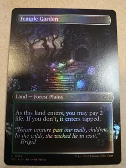 Temple Garden - Foil (Borderless) Lorwyn Eclipsed - Mtg - Image 2