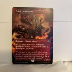 Grim Lavamancer (Borderless) Dominaria Remastered Foil - Image 1