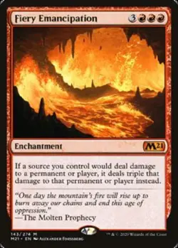 Fiery Emancipation - Core Set 2021 - NM - MTG - Image 1