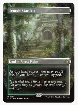 Temple Garden (Borderless) Lorwyn Eclipsed Foil - Image 1
