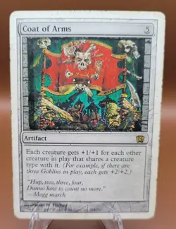Coat of Arms x1 MTG 8th Edition Eighth Magic Damaged DMG English - Image 1
