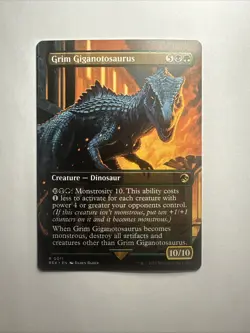 Grim Giganotosaurus (Borderless) Universes Beyond: Jurassic Pikachu World... - Image 1