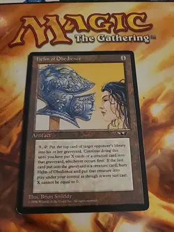 Mtg Helm of Obedience - Alliances - Magic the Gathering - MP - Image 1