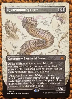 ✨Rottenmouth Viper✨ MTG | Bloomburrow | Borderless | NM/M | M 290 - Image 1