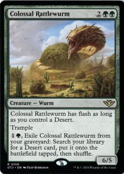 Colossal Rattlewurm NM/M* Outlaws In Thunder Junction ENGLISH 0159 -UnltdCards - Image 1