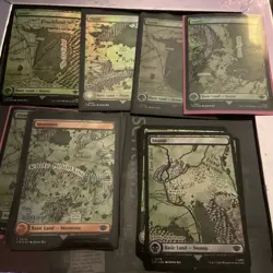 Lord of the Rings Tales of Middle-Earth full art map lands foil + non foil x17 - Image 1