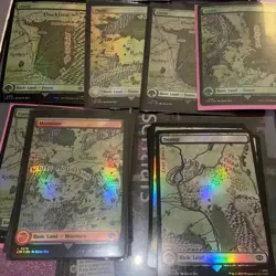 Lord of the Rings Tales of Middle-Earth full art map lands foil + non foil x17 - Image 2
