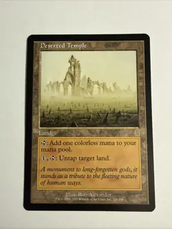 Deserted Temple LP Light Play Odyssey MTG [7038] - Image 1