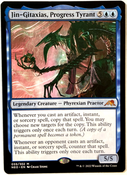MTG Jin-Gitaxias, Progress Tyrant Kamigawa: Neon Dynasty 059/302 NM - Image 1