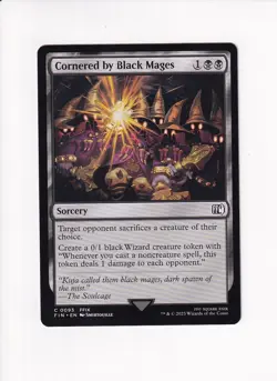 MAGIC THE GATHERING MTG FINAL FANTASY CORNERED BY BLACK MAGES (#1) (X) - Image 1