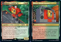 x1 Blaster, Combat DJ // Blaster, Morale Booster M MTG Universes Beyond: Transfo - Image 1