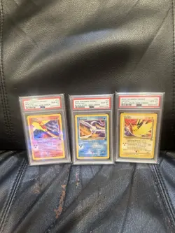 PSA 10 Moltres 21 Articuno 22 Zapdos 23 Sequential WOTC Black Star Pokemon Promo - Image 1
