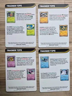Mega Evolution Trainer Tips Art Card Set Build & Battle Prerelease ~ Pokemon TCG - Image 2