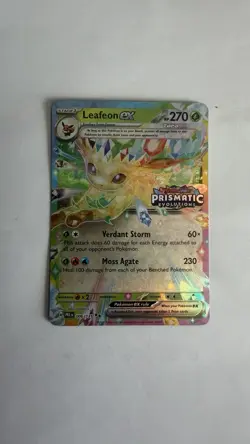 NEW/SEALED Leafeon ex 006/131 Prismatic Evolutions Stamped Promo Pokemon Card - Image 1