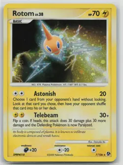 Pokemon Card Rotom Holo Rare Great Encounters 7/106 - Image 1