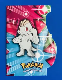 Machop #66 Die-Cut Embossed EVO10 - Pokemon Topps Series 3 - Blue Logo - Image 1