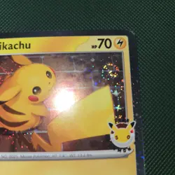 DOUBLE WHOLE SWIRL 🌀💫 NM Pikachu 051/162 30th Anniversary Stamped Pokemon Card - Image 3