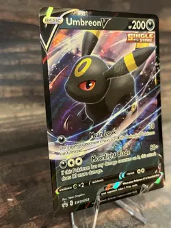 Pokemon TCG Umbreon v SWSH203 Black Star Promo Card NM Condition - Image 2