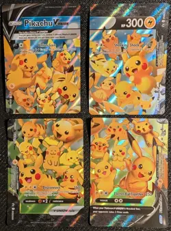 Pokemon TCG Pikachu V-UNION 4-Card Set SWSH139-142 Celebrations Promo NM - Image 1