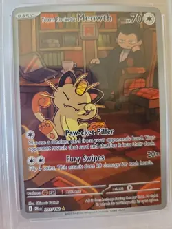 Team Rockets Meowth- IR- 2025 Pokemon DRI EN #203 PSA MINT 9 - Image 4