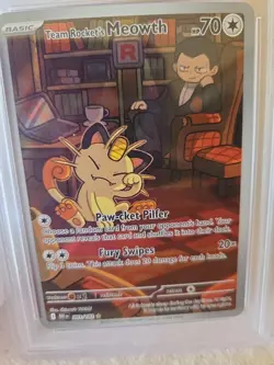 Team Rockets Meowth- IR- 2025 Pokemon DRI EN #203 PSA MINT 9 - Image 5