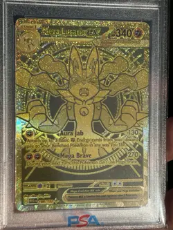 Pokemon TCG Mega Lucario EX Gold Card 188/132 Mega Evolution Hyper Rare PSA 10 - Image 3